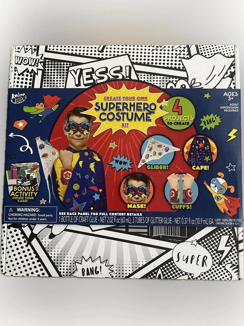[NWT]  ANKER ART Create Your Own Super Hero Kit for Kids / 4 Projects to Create
